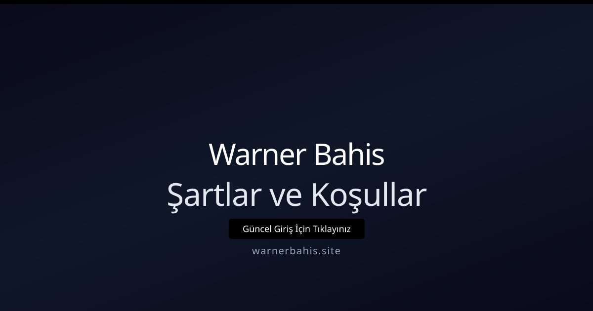 müebbet Şartlar ve Koşullar